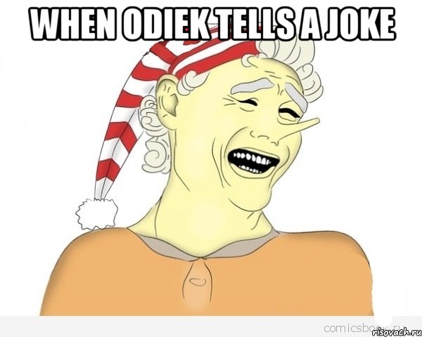 when Odiek tells a joke , Мем буратино