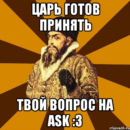 Царь готов принять твой вопрос на ask :3, Мем Не царское это дело