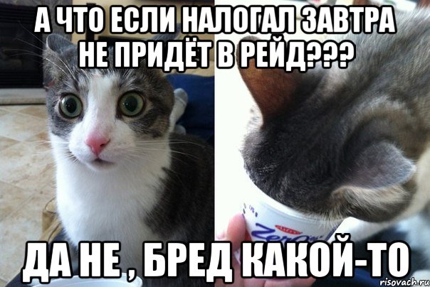 А ЧТО ЕСЛИ НАЛОГАЛ ЗАВТРА НЕ ПРИДЁТ В РЕЙД??? ДА НЕ , БРЕД КАКОЙ-ТО, Комикс  Да не бред-какой-то (2 зоны)