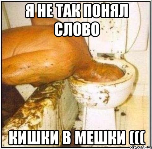 Я не так понял слово Кишки в Мешки (((, Мем Дайвер