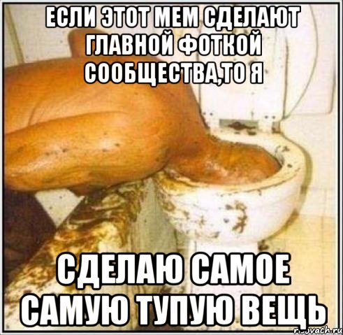 если этот мем сделают главной фоткой сообщества,то я сделаю самое самую тупую вещь, Мем Дайвер