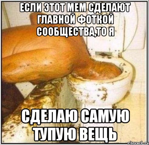 если этот мем сделают главной фоткой сообщества,то я сделаю самую тупую вещь, Мем Дайвер