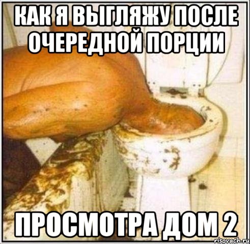 как я выгляжу после очередной порции просмотра ДОМ 2, Мем Дайвер