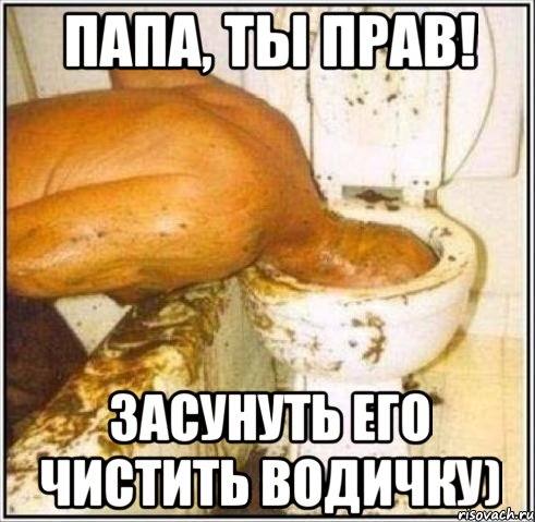 папа, ты прав! засунуть его чистить водичку), Мем Дайвер