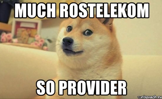 MUCH ROSTELEKOM SO PROVIDER, Мем Доге