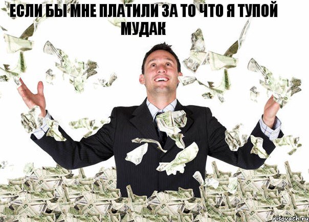 ЕСЛИ БЫ МНЕ ПЛАТИЛИ ЗА ТО ЧТО Я ТУПОЙ МУДАК