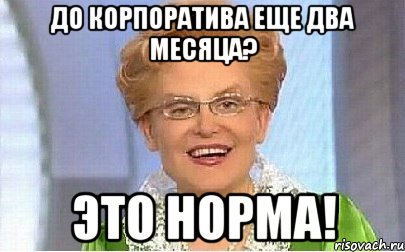 До корпоратива еще два месяца? это норма!, Мем Это норма