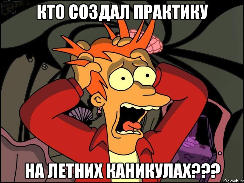 КТО СОЗДАЛ ПРАКТИКУ НА ЛЕТНИХ КАНИКУЛАХ???