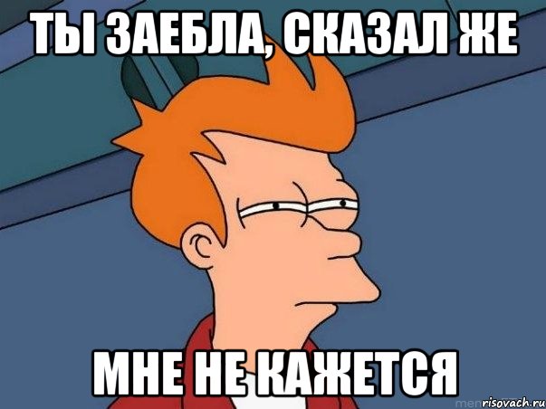 Ты заебла, сказал же Мне не кажется, Мем  Фрай (мне кажется или)