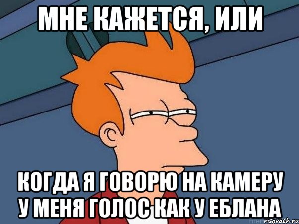 Мне кажется, или Когда я говорю на камеру у меня голос как у еблана, Мем  Фрай (мне кажется или)