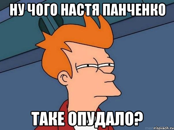 ну чого Настя Панченко таке опудало?, Мем  Фрай (мне кажется или)