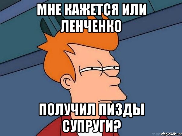 мне кажется или ленченко получил пизды супруги?, Мем  Фрай (мне кажется или)