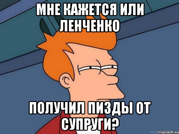 мне кажется или ленченко получил пизды от супруги?, Мем  Фрай (мне кажется или)