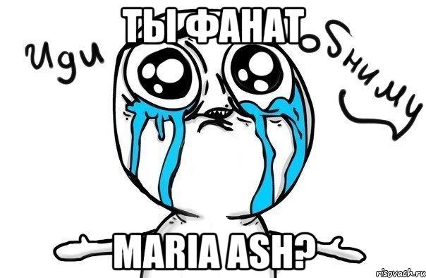 Ты фанат Maria Ash?, Мем Иди обниму