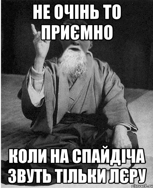 Не очінь то приємно коли на спайдіча звуть тільки Лєру