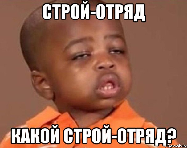 строй-отряд какой строй-отряд?, Мем  Какой пацан (негритенок)