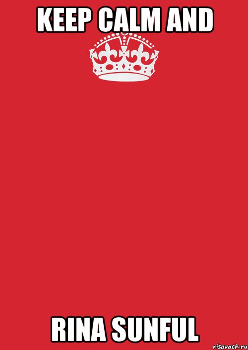 Keep Calm and Rina Sunful, Комикс Keep Calm 3