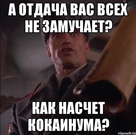 А отдача вас всех не замучает? как насчет кокаинума?