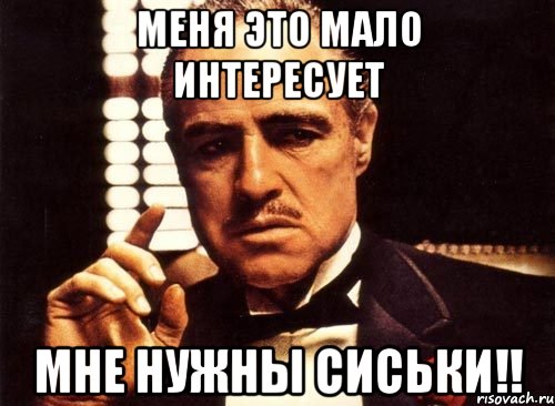 Меня это мало интересует Мне нужны сиськи!!, Мем крестный отец