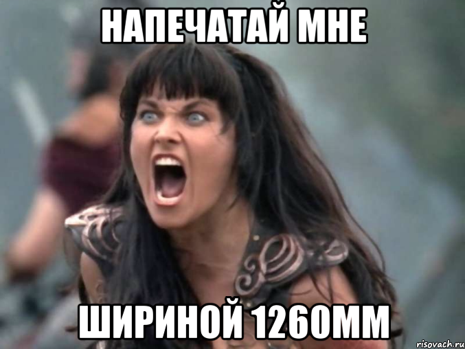 Напечатай мне Шириной 1260мм