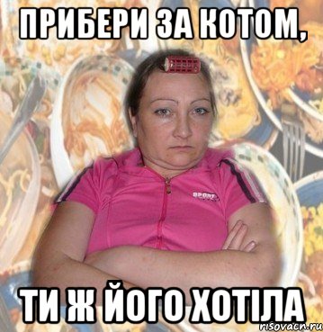 Прибери за котом, Ти ж його хотіла