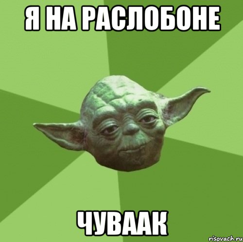 я на раслобоне чуваак, Мем Мастер Йода