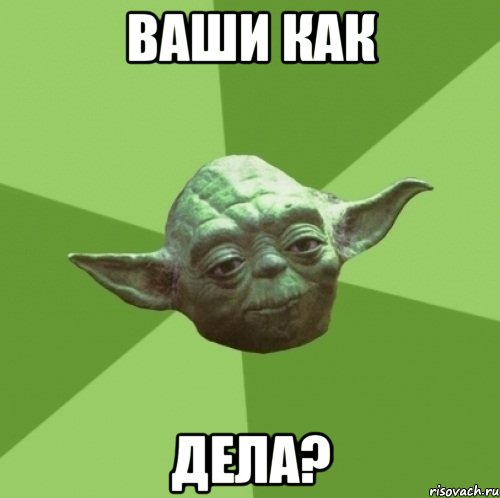 ваши как дела?, Мем Мастер Йода