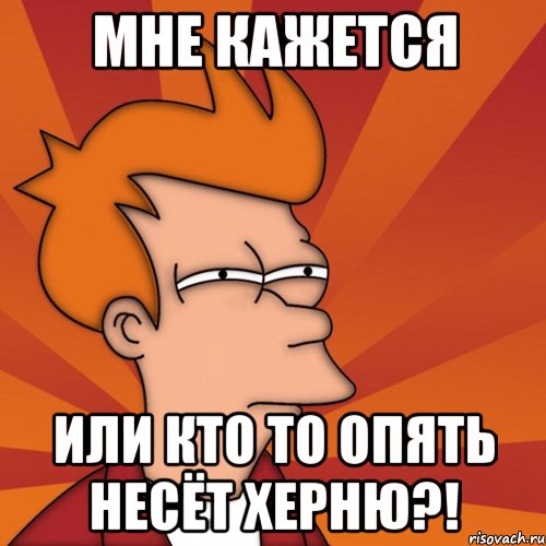 Мне кажется или кто то опять несёт херню?!, Мем Мне кажется или (Фрай Футурама)