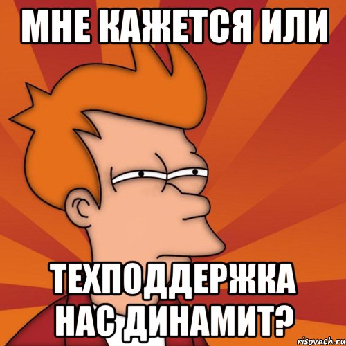 МНЕ КАЖЕТСЯ ИЛИ ТЕХПОДДЕРЖКА НАС ДИНАМИТ?, Мем Мне кажется или (Фрай Футурама)