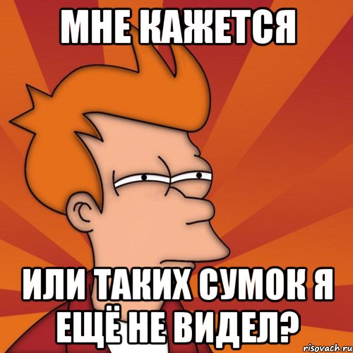 мне кажется или таких сумок я ещё не видел?, Мем Мне кажется или (Фрай Футурама)