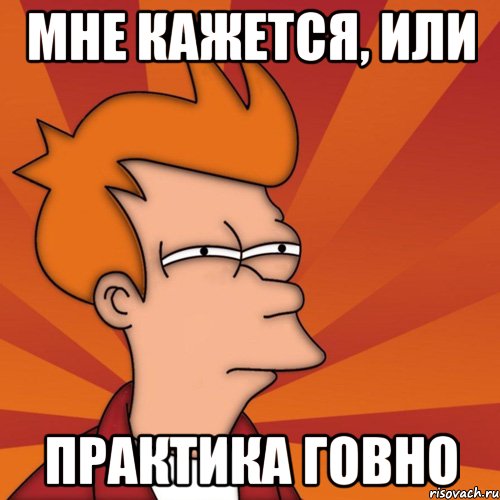 мне кажется, или практика говно, Мем Мне кажется или (Фрай Футурама)
