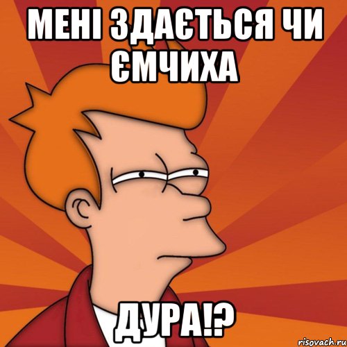 Мені здається чи Ємчиха ДУРА!?, Мем Мне кажется или (Фрай Футурама)