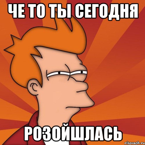 че то ты сегодня розойшлась, Мем Мне кажется или (Фрай Футурама)