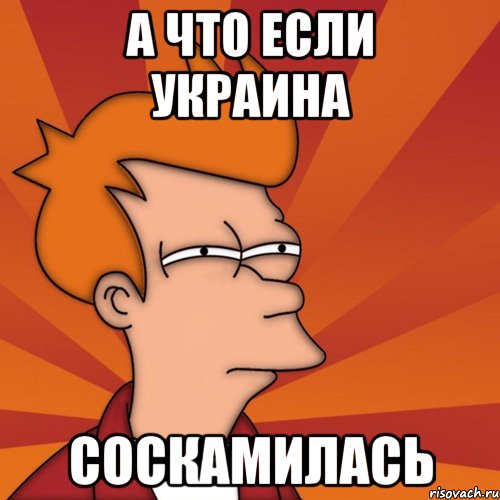 А что если украина Соскамилась, Мем Мне кажется или (Фрай Футурама)