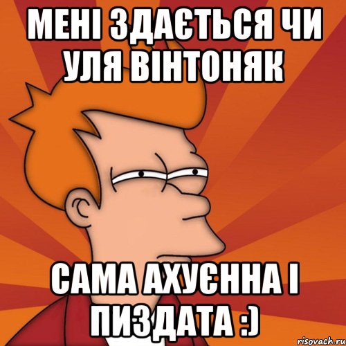 мені здається чи Уля Вінтоняк сама ахуєнна і пиздата :), Мем Мне кажется или (Фрай Футурама)