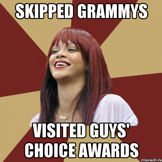 skipped grammys visited guys' choice awards