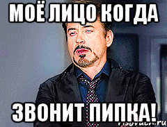 Моё лицо когда Звонит пипка!