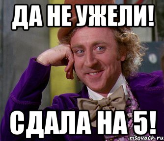 Да не ужели! Сдала на 5!, Мем мое лицо