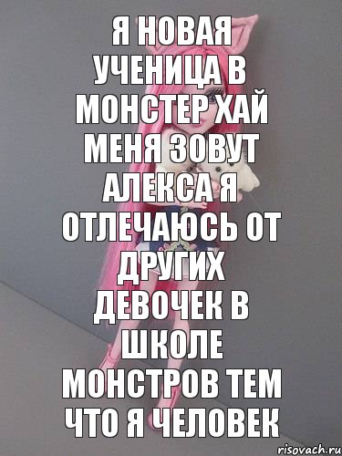 Я новая ученица в монстер хай меня зовут Алекса я отлечаюсь от других девочек в школе монстров тем что я человек, Комикс монстер хай новая ученица