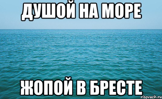 Душой на море Жопой в Бресте, Мем Море