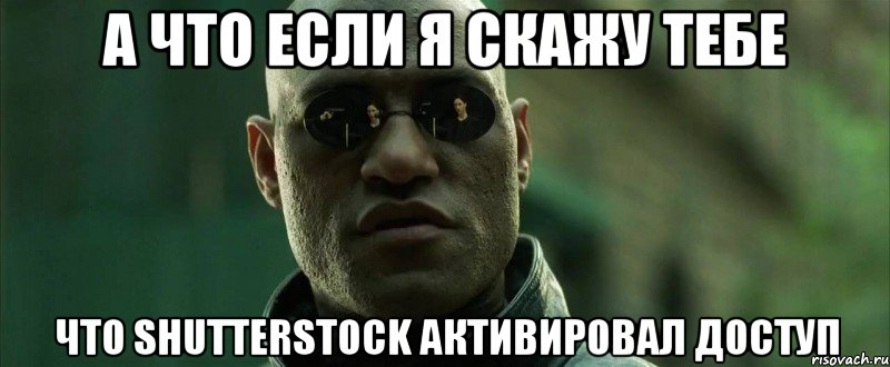 а что если я скажу тебе что shutterstock активировал доступ