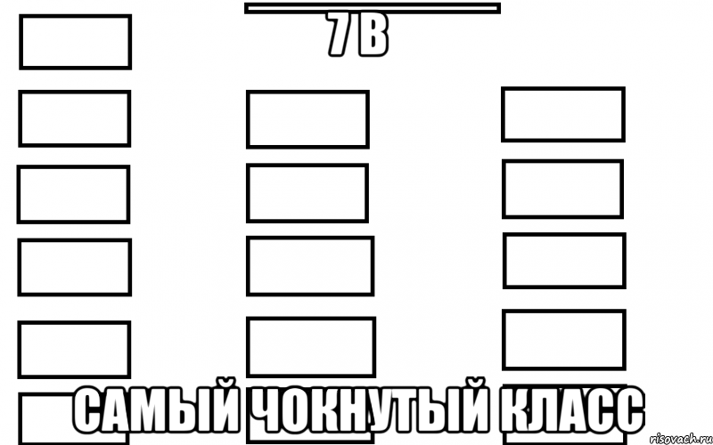 7 в самый чокнутый класс, Мем  Мой класс