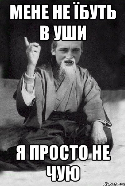 мене не їбуть в уши я просто не чую, Мем Мудрий паца