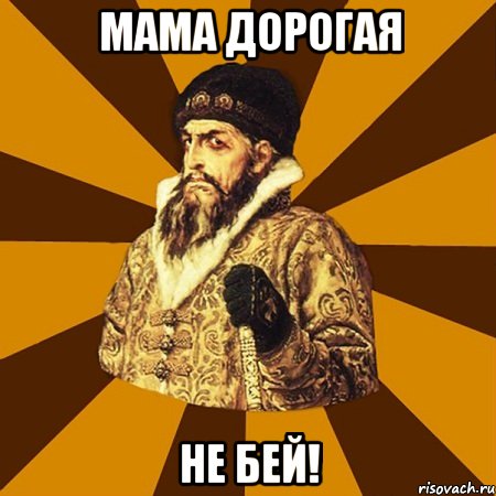 мама дорогая не бей!, Мем Не царское это дело