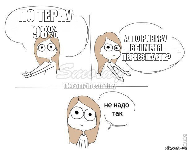 по терну 98% а по риверу Вы меня переезжаете?, Комикс Не надо так 2 зоны