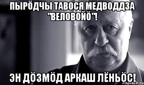 Пырöдчы тавося медводдза "Веловойö"! Эн дöзмöд Аркаш Лёньöс!, Мем Не огорчай Леонида Аркадьевича