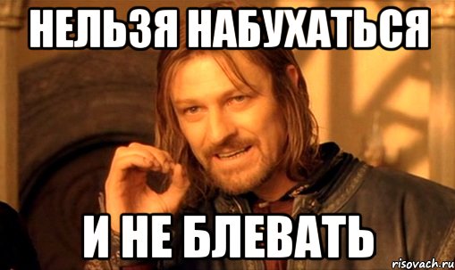 нельзя набухаться и не блевать, Мем Нельзя просто так взять и (Боромир мем)