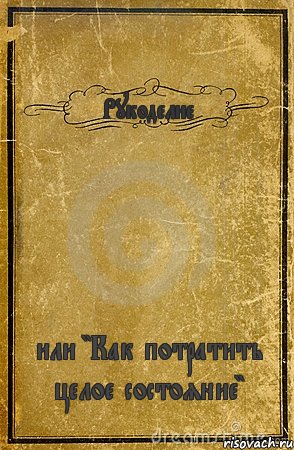 Рукоделие или "Как потратить целое состояние", Комикс обложка книги