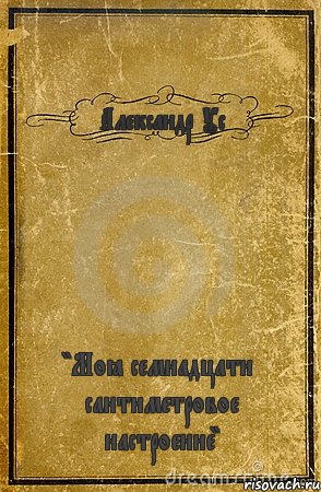 Александр Ус "Моё семнадцати сантиметровое настроение", Комикс обложка книги