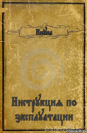 Киуна Инструкция по эксплуатации, Комикс обложка книги